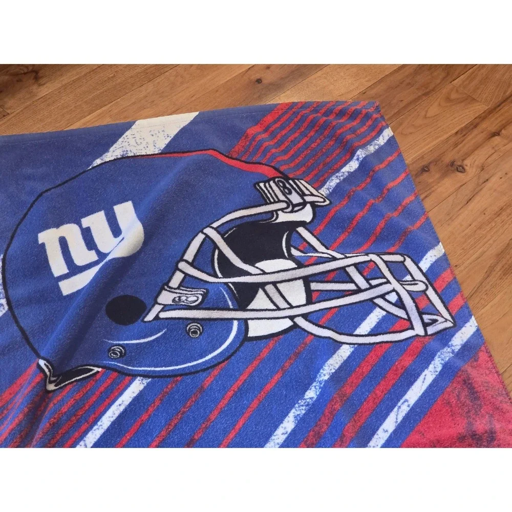 New York Giants NFL Beach Towel The Northwest Company Blue Red 28x50 2014